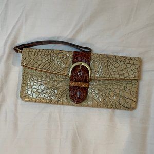 Brahmin Crocodile Embossed Leather Wallet
